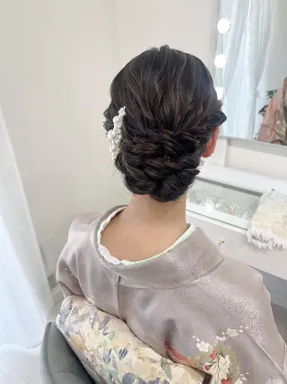 ロング ヘアアレンジ ヘアセットサロン /上坪愛美のヘアスタイル