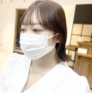 ミディアム カラー パーマ ヘアアレンジ メンズ キッズ ネイル マツエク・マツパ 似合せレイヤー/ 柔らか透明感カラーのヘアスタイル