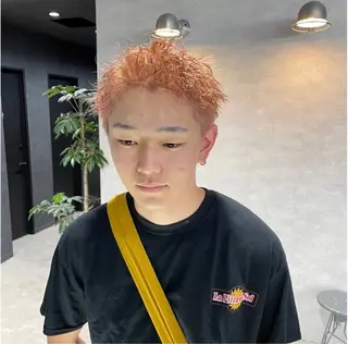 ショート カラー パーマ メンズ 🔥メンズ 特化🔥菊水皐暉🔥のヘアスタイル