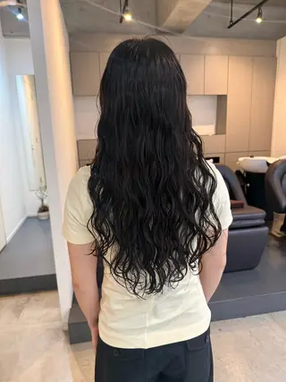 ロング 🌿朝5分でお洒落 パーマスタイル🌿のヘアスタイル