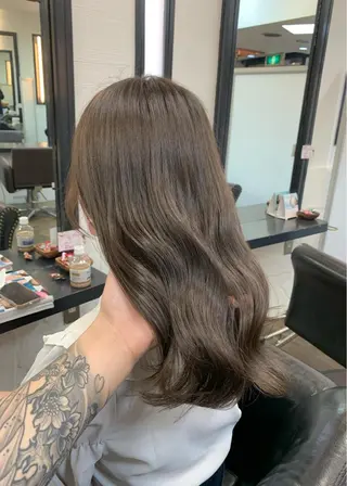 ミディアム カラー 矢野 晃平のヘアスタイル