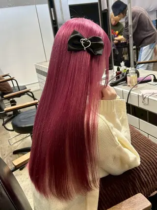 ロング 🇨🇳ハイトーン ワンホン🇰🇷ななのヘアスタイル