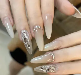 ネイル By moonネイル 🌷ワンホン/韓国風のネイルデザイン