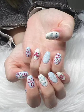 ネイル Lee Nails チップ長さだし専門店のネイルデザイン
