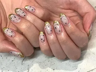 ネイル 韓国/ワンホン/長さ 出しつけ放題🎀のネイルデザイン