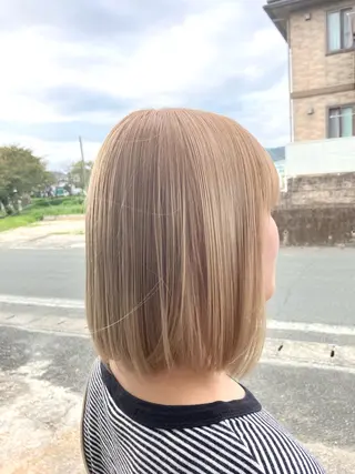ミディアム カラー 斉藤 三千夫のヘアスタイル