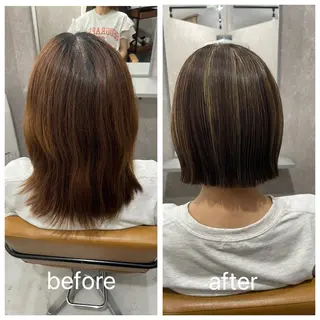 カラー Maison Toi 山﨑 麻生のヘアスタイル