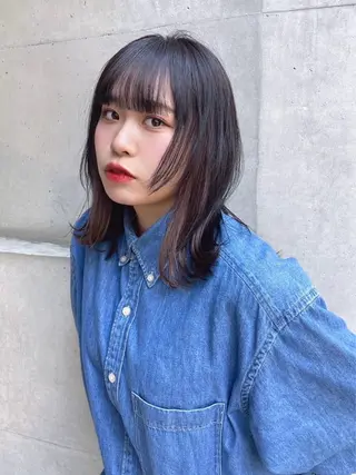 ミディアム 褒められる ハイトーン⭐️カノンのヘアスタイル