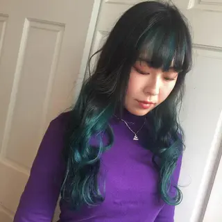 カラー ブリーチ/ウルフ特化 渋谷カルチャー交差点のヘアスタイル