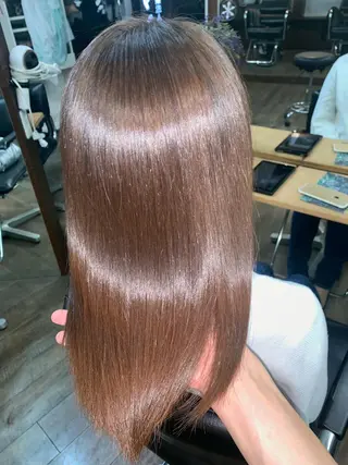 ミディアム 縮毛矯正/髪質改善 井上智秀のヘアスタイル