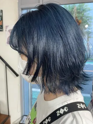 ミディアム カラー パーマ ☀️海外レイヤー 🇺🇸/ヒナコのヘアスタイル