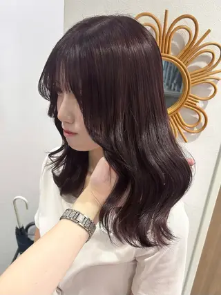 ロング カラー 表参道/ピンク♡ 盛れる顔周り♡amiのヘアスタイル