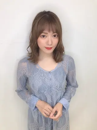 ミディアム ブリーチ/髪質改善 KAZUMA/梅田のヘアスタイル