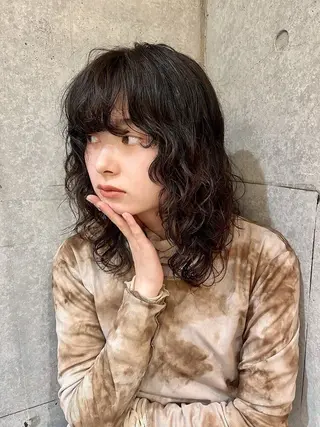 セミロング 清水 康紀のヘアスタイル
