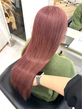 ロング カラー NANO/ ブリーチ×レイヤーのヘアスタイル
