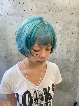 ショート カラー 🌈艶ハイトーン特化 🌈NOZOMUのヘアスタイル