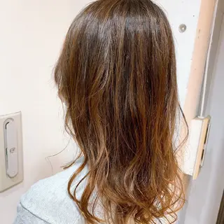 ロング カラー 縮毛矯正/ワンカラー モデル募集🫧田村のヘアスタイル