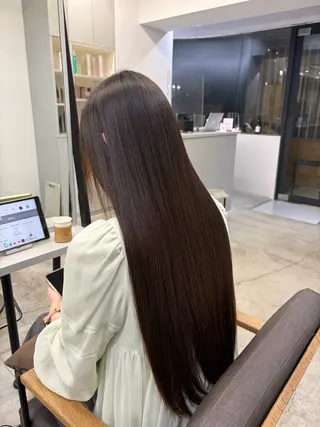 ロング 絶対綺麗な暖色カラー 🎯あります✨増渕✨のヘアスタイル