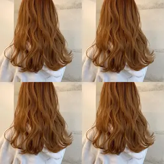 ミディアム カラー 透明感カラー✂︎ /縮毛矯正/YUKAのヘアスタイル