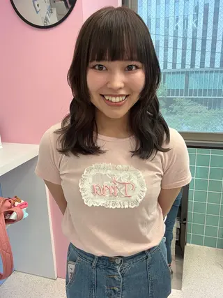 ミディアム 艶髪カラー Annaೀのヘアスタイル
