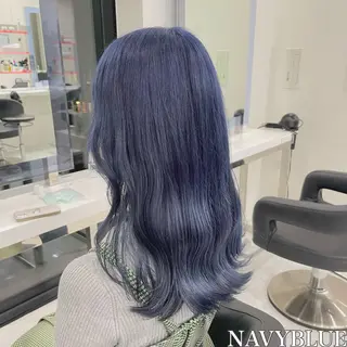 セミロング カラー ヘアアレンジ 🫧モテる💗ダメー ジレスハイトーン🫧のヘアスタイル