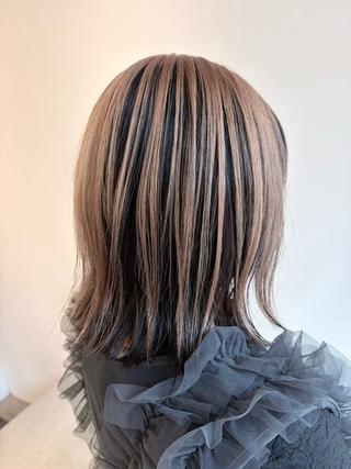 ミディアム co-kyu コキュウのヘアスタイル