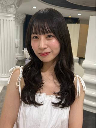 ロング 中村 日南のヘアスタイル