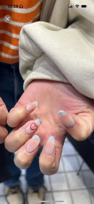 ネイル なぽ ❤︎長さだし / 韓国nailのネイルデザイン