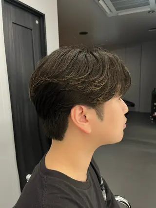 メンズ アイカ🐺 メンズ韓国ヘアのヘアスタイル