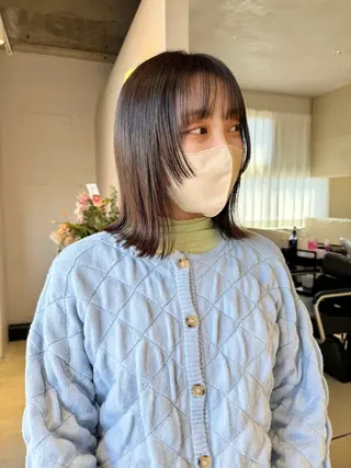 ミディアム 大人のボブパーマ ˗ˋˏairiˎˊ˗のヘアスタイル