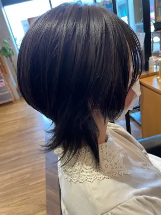 ミディアム 中村 眞歩のヘアスタイル