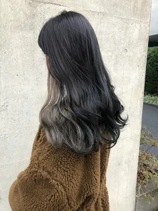 ロング カラー フレンチボブパーマ Yuukiのヘアスタイル