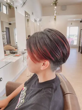 ショート カラー 加藤 圭佑のヘアスタイル