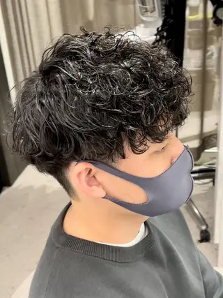 ショート 京都河原町 メンズパーマ助川龍哉のヘアスタイル