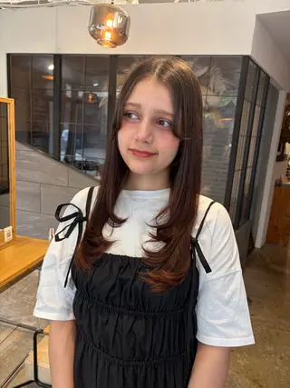 ロング 中嶋 友里のヘアスタイル