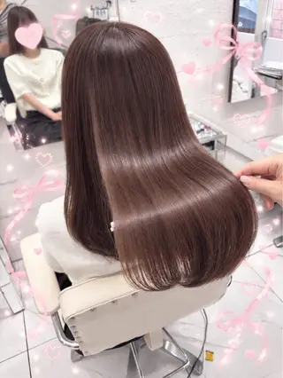 ロング カラー 透明感カラー🤎 静岡/💖ヘアセットのヘアスタイル