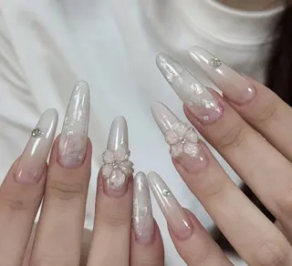 ネイル By moonネイル 🌷ワンホン/韓国風のネイルデザイン