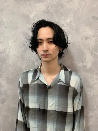 パーマ メンズ 佐藤大翔🌐縮毛矯正 🌐メンズパーマのヘアスタイル