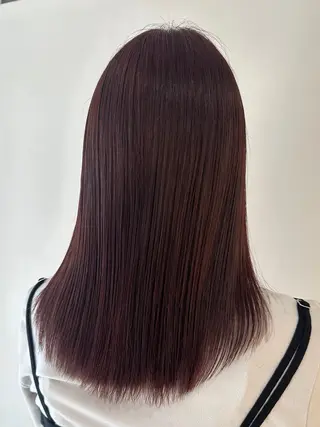 セミロング カラー 🎀ひがしはるな/美 髪矯正/艶カラー🎀のヘアスタイル