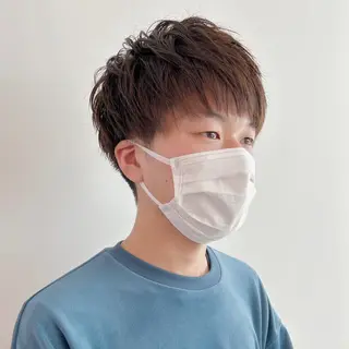 ショート カラー メンズ 角田 翔太郎のヘアスタイル