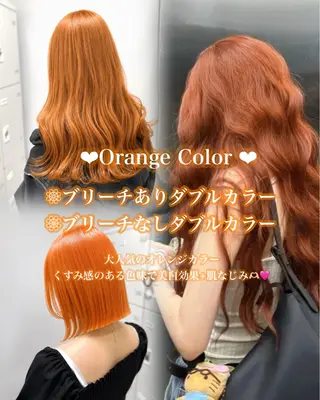 ロング 透明感×暖色カラー 🍒𝐘𝐮𝐤𝐚のヘアスタイル