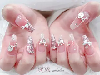 ネイル K.bi_nail ネイル長さ出し専門店のネイルデザイン