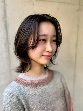 ミディアム 似合わせレイヤー/ ケアパーマ/高倉のヘアスタイル