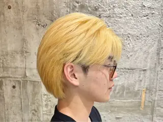 ミディアム カラー メンズ 福田 世奈のヘアスタイル