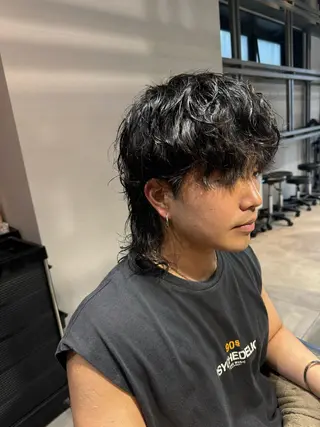 セミロング パーマ メンズ 似合う髪型見つけます AYAKAのヘアスタイル