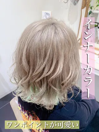 ショート 愛されハイトーン 🍓YURINAのヘアスタイル