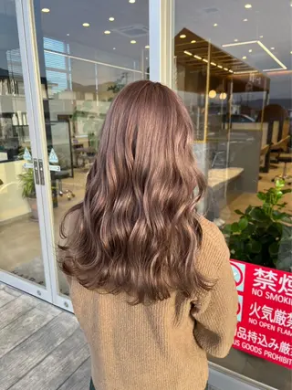 ロング 毛流れパーマ職人 岡田大樹のヘアスタイル