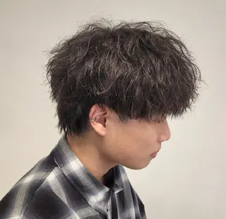 ショート パーマ メンズ 【イケメン風パーマ】 SHOFYのヘアスタイル