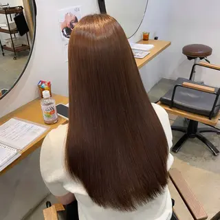 ロング 透け感カラー/レイヤ ーAI🪽🩵のヘアスタイル