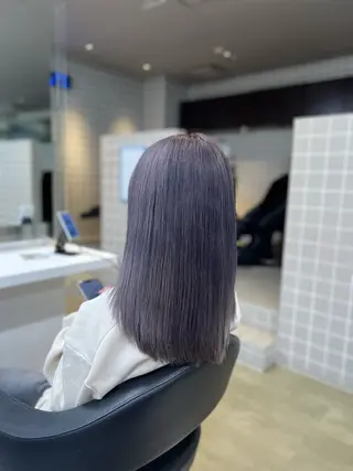 セミロング カラー ヘアアレンジ 💍透明感×韓流ハイ トーン💍RYUTAのヘアスタイル
